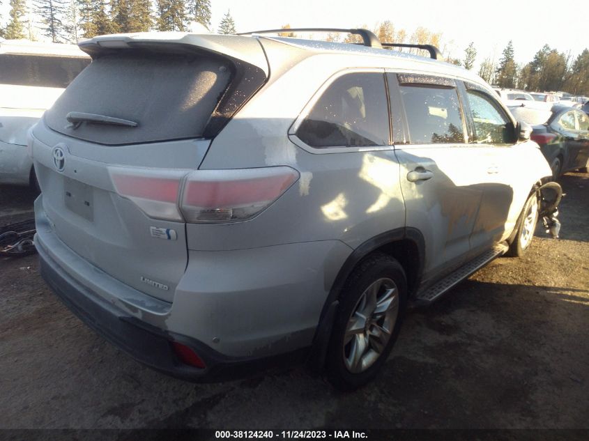 2015 TOYOTA HIGHLANDER HYBRID LIMITED PLATINUM V6 5TDDCRFH4FS011003