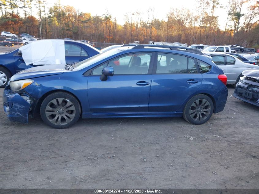 2013 SUBARU IMPREZA 2.0I SPORT PREMIUM - JF1GPAL69DH204194