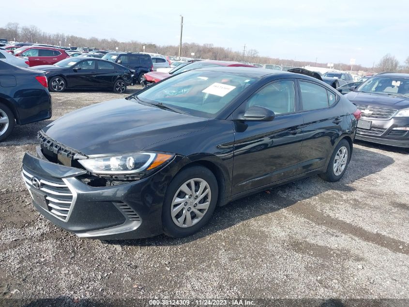 2017 HYUNDAI ELANTRA SE - 5NPD74LF4HH198181