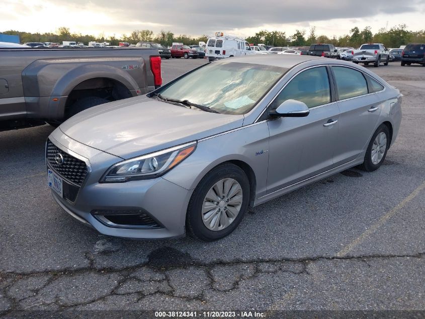 2016 HYUNDAI SONATA HYBRID SE - KMHE24L11GA039112