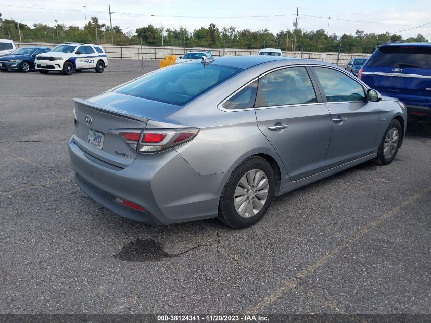 2016 HYUNDAI SONATA HYBRID SE - KMHE24L11GA039112
