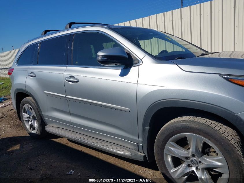VIN 5TDYZRFH0HS217955 2017 TOYOTA HIGHLANDER LIMITED/LTD PLATINUM