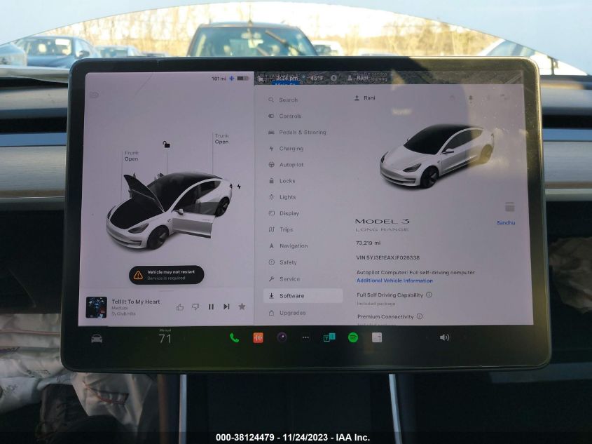 2018 TESLA MODEL 3 LONG RANGE/MID RANGE - 5YJ3E1EAXJF026338