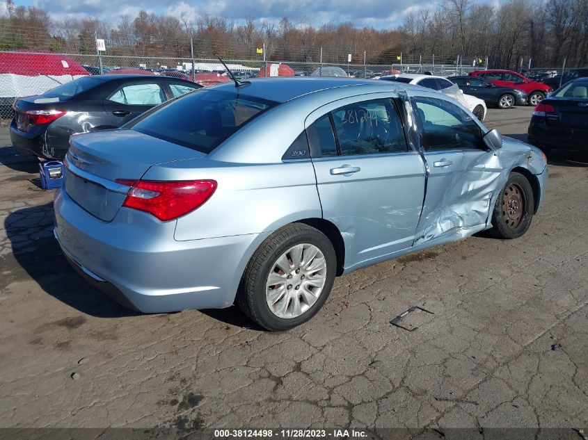2013 CHRYSLER 200 LX - 1C3CCBAB8DN764899