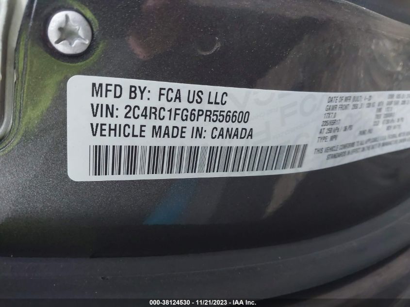 2023 CHRYSLER PACIFICA TOURING - 2C4RC1FG6PR556600