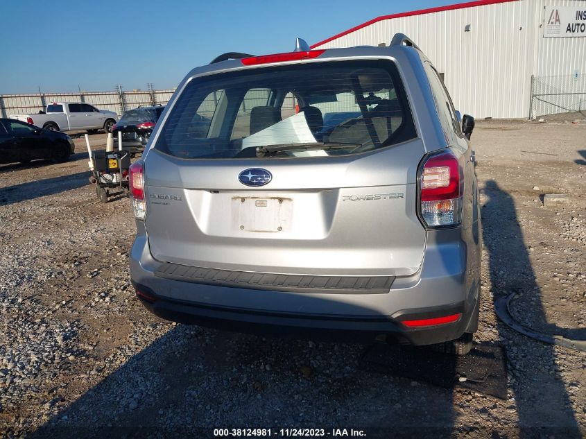 2018 SUBARU FORESTER 2.5I - JF2SJABC9JH499498