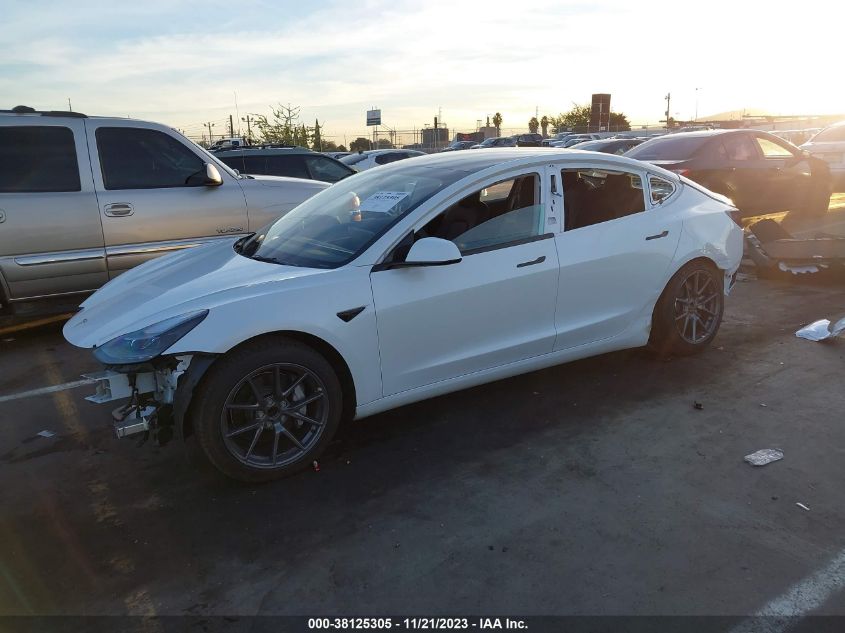 2022 TESLA MODEL 3 REAR-WHEEL DRIVE - 5YJ3E1EA4NF245544