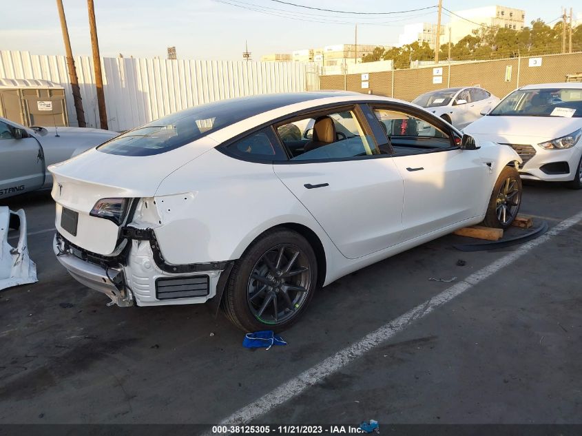2022 TESLA MODEL 3 REAR-WHEEL DRIVE - 5YJ3E1EA4NF245544