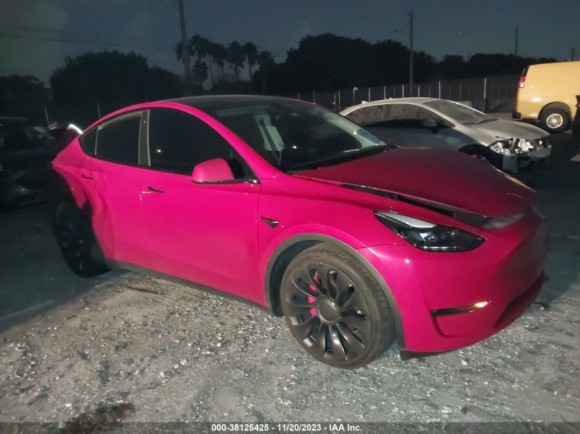 7SAYGDEFXNF398221 TESLA MODEL Y PERFORMANCE DUAL MOTOR 2022
