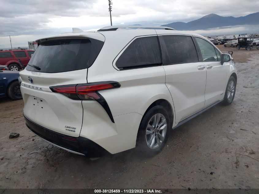2021 TOYOTA SIENNA LIMITED - 5TDZSKFC5MS034386