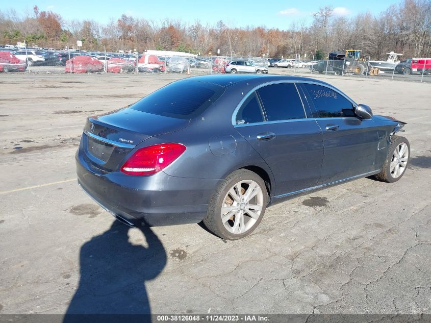2015 MERCEDES-BENZ C 300 SPORT 4MATIC/LUXURY 4MATIC/4MATIC - 55SWF4KB7FU052913