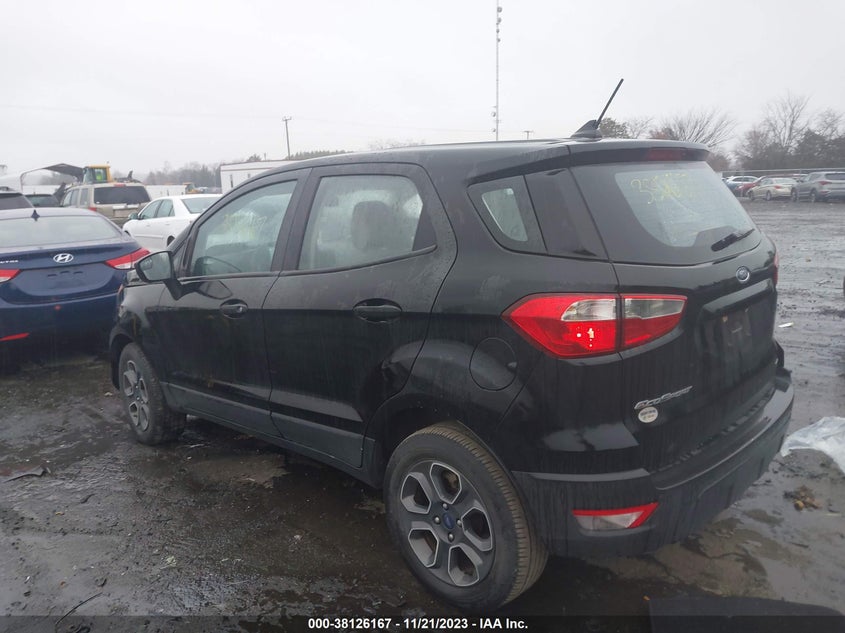 VIN MAJ3S2FE3LC392289 2020 FORD ECOSPORT S