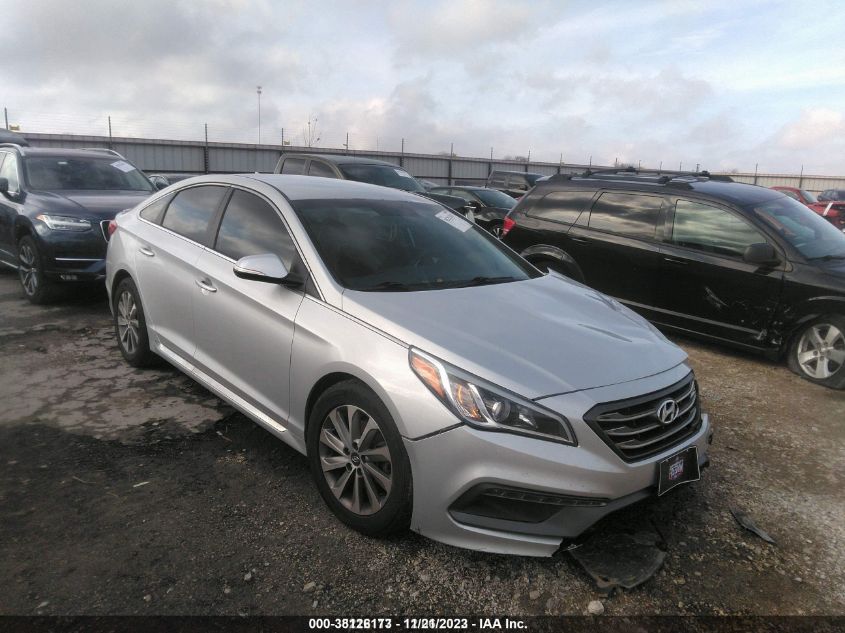 2015 HYUNDAI SONATA 2.4L SPORT - 5NPE34AF3FH092739