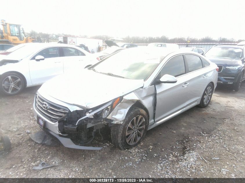 2015 HYUNDAI SONATA 2.4L SPORT - 5NPE34AF3FH092739