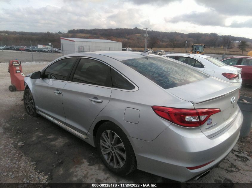 2015 HYUNDAI SONATA 2.4L SPORT - 5NPE34AF3FH092739