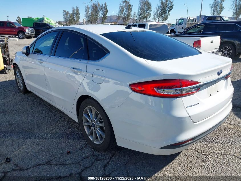 2017 FORD FUSION SE - 3FA6P0H75HR164188