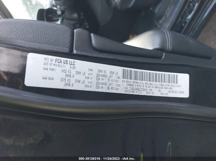 2020 JEEP GRAND CHEROKEE ALTITUDE 4X4 - 1C4RJFAG8LC333410