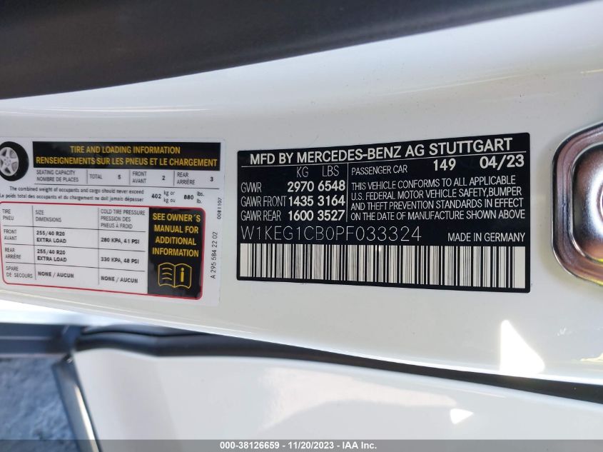 2023 MERCEDES-BENZ EQE 350 SEDAN 4MATIC - W1KEG1CB0PF033324