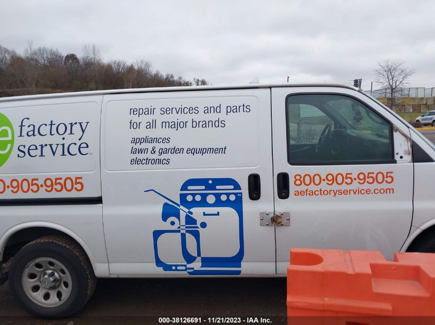 2013 CHEVROLET EXPRESS 1500 WORK VAN 1GCSGAFX3D1156368