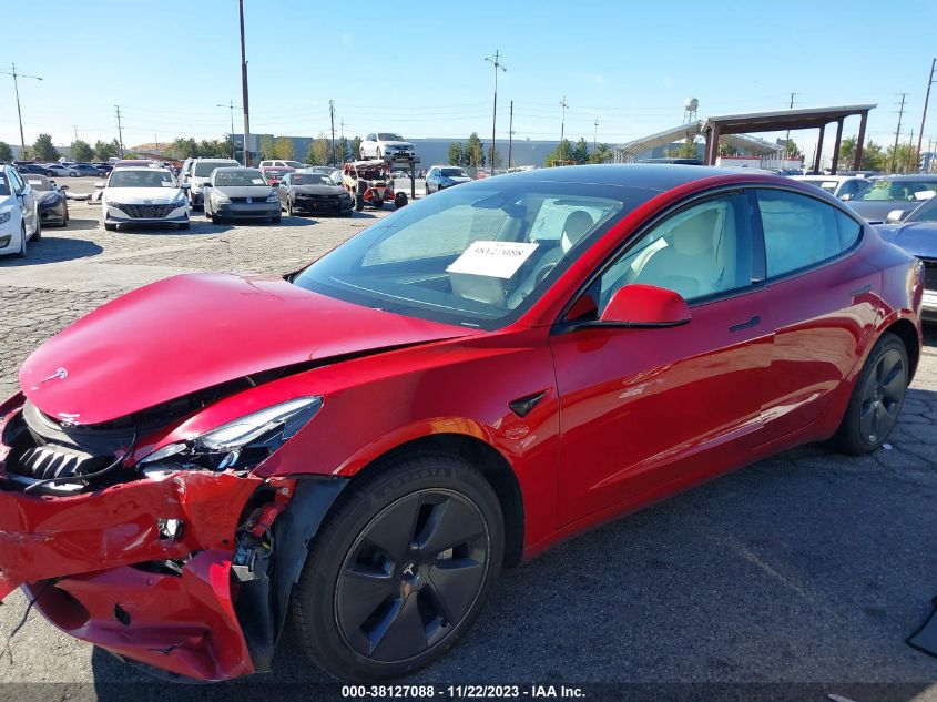 2022 TESLA MODEL 3 REAR-WHEEL DRIVE - 5YJ3E1EA2NF374947