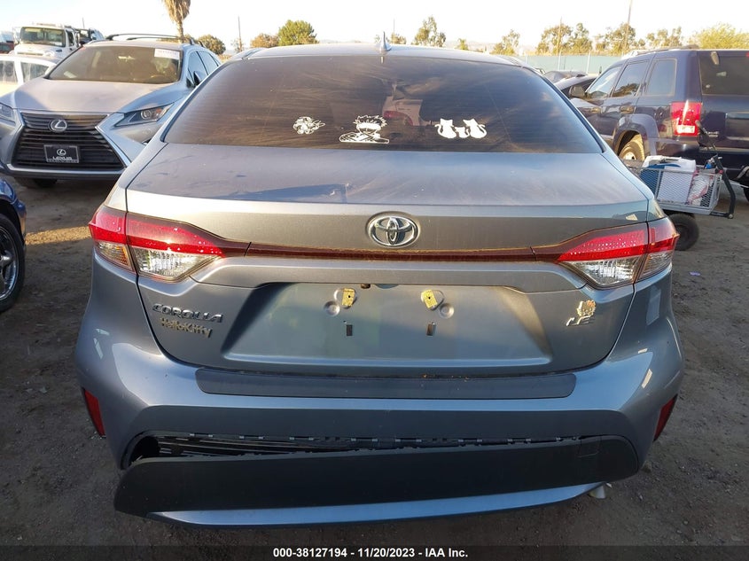 VIN JTDEPMAE6NJ206377 2022 TOYOTA COROLLA LE