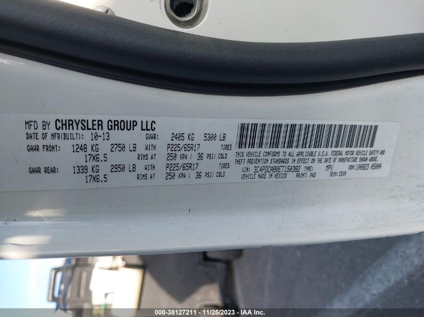 2014 DODGE JOURNEY SE - 3C4PDCAB0ET150382