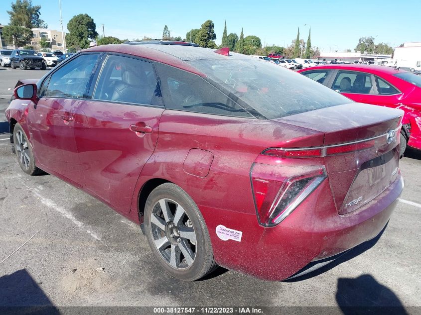 2019 TOYOTA MIRAI JTDBVRBD9KA005984