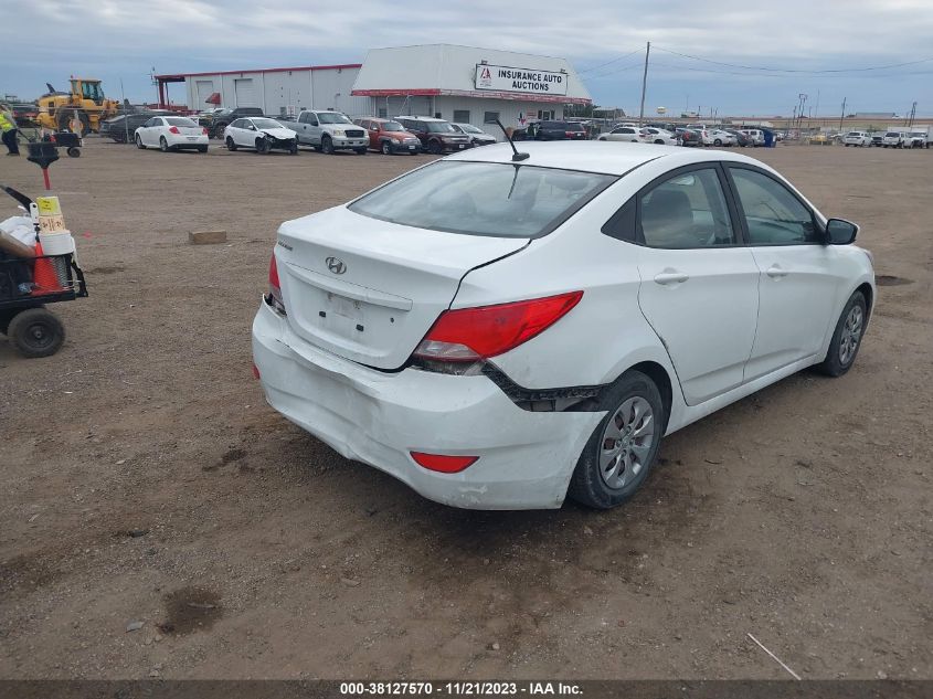 2016 HYUNDAI ACCENT SE - KMHCT4AEXGU116472