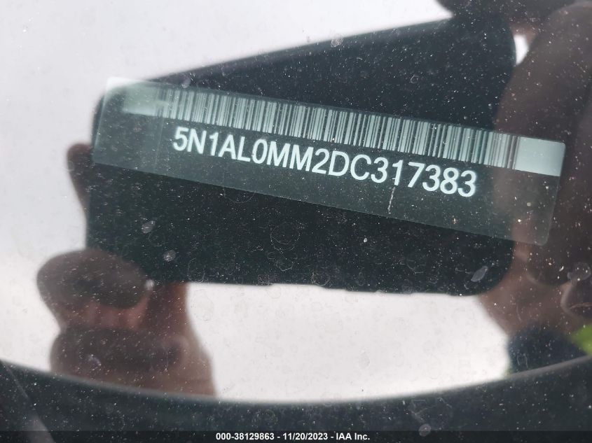 2013 INFINITI JX35 5N1AL0MM2DC317383