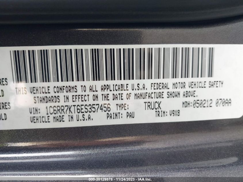 2014 RAM 1500 ST - 1C6RR7KT6ES357456