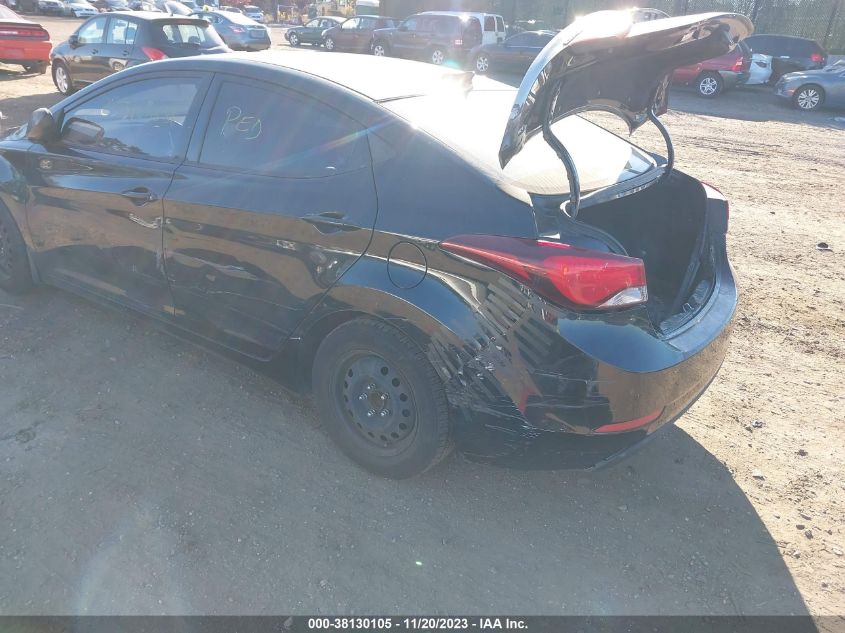 2016 HYUNDAI ELANTRA SE - KMHDH4AE3GU544101