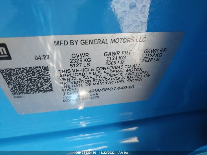 2023 CADILLAC CT5-V V-SERIES - 1G6DV5RW8P0144948