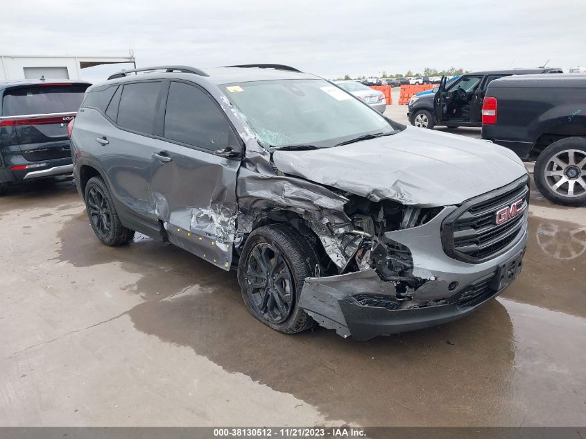 Lot #2531201667 2021 GMC TERRAIN FWD SLE salvage car