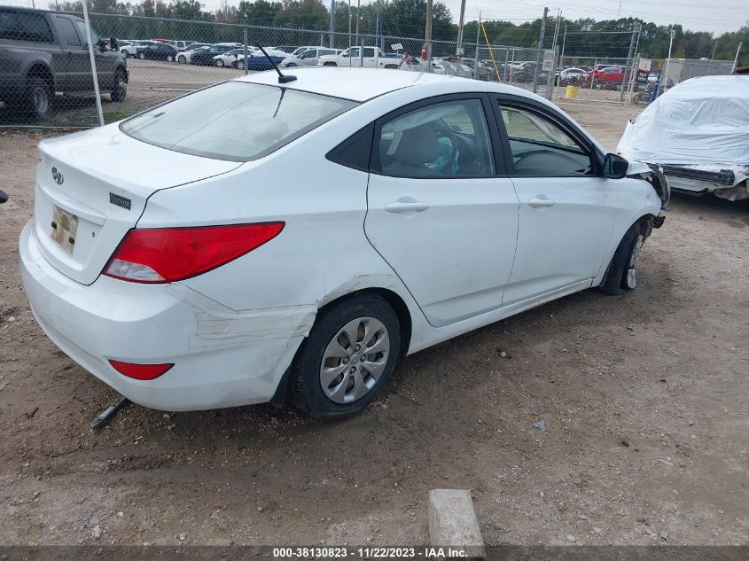 2016 HYUNDAI ACCENT SE - KMHCT4AEXGU165607
