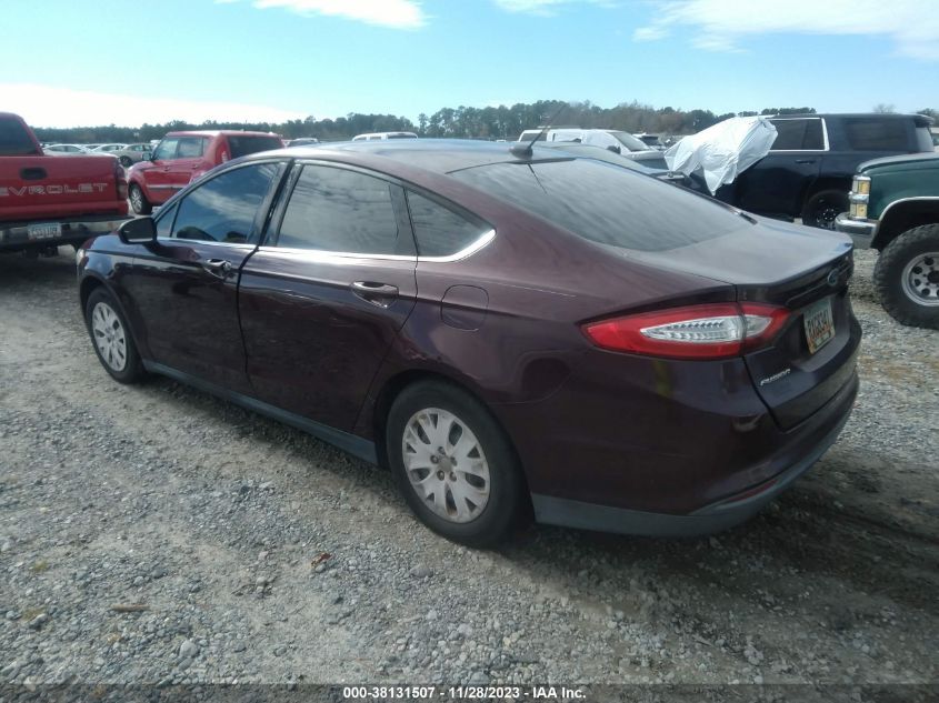 2013 FORD FUSION S - 3FA6P0G78DR206767