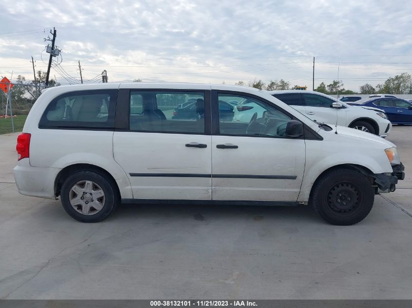 2013 DODGE GRAND CARAVAN SE - 2C4RDGBG0DR507927