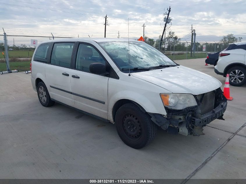 2013 DODGE GRAND CARAVAN SE - 2C4RDGBG0DR507927