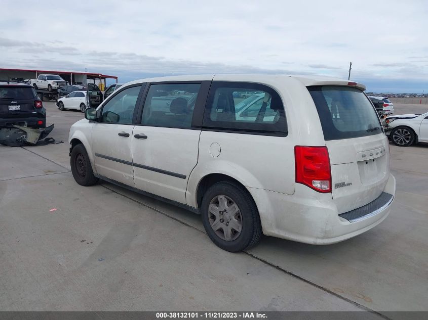 2013 DODGE GRAND CARAVAN SE - 2C4RDGBG0DR507927