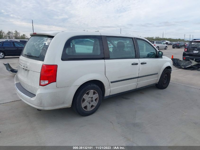 2013 DODGE GRAND CARAVAN SE - 2C4RDGBG0DR507927