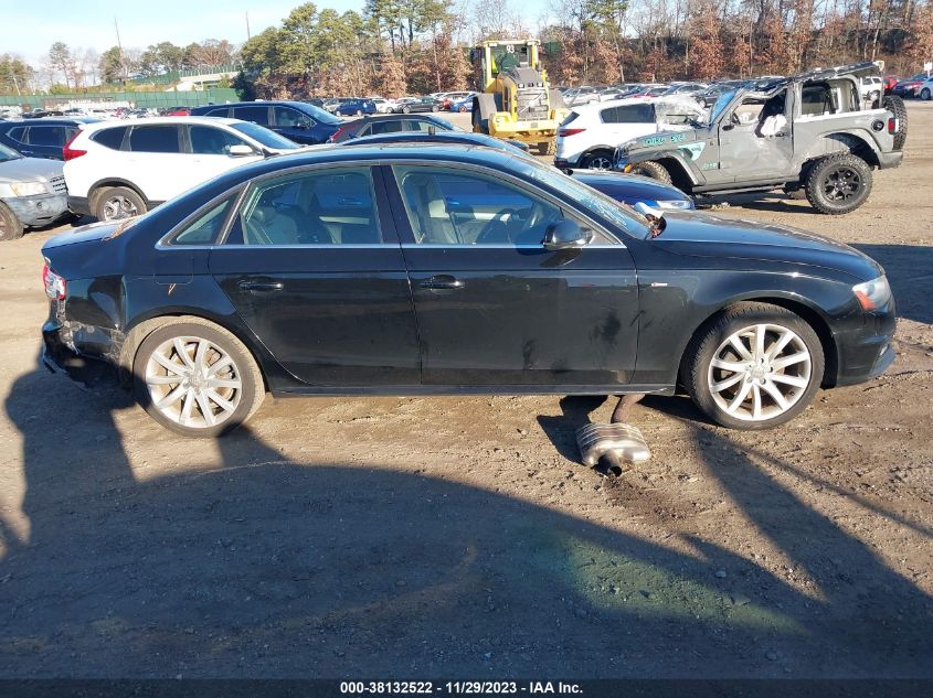 2014 AUDI A4 PREMIUM - WAUBFAFL5EN002011
