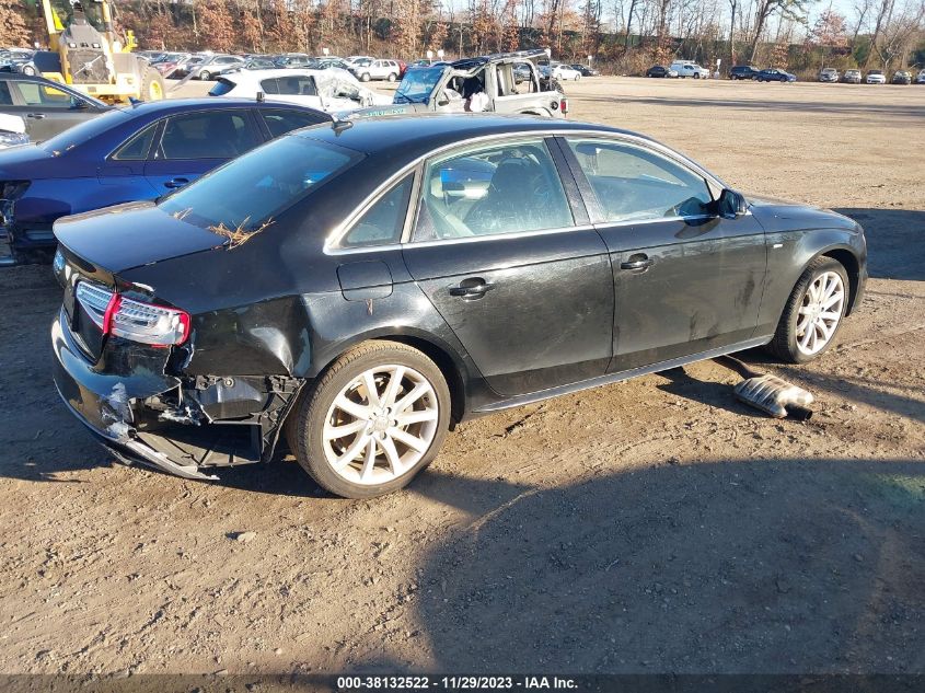 2014 AUDI A4 PREMIUM - WAUBFAFL5EN002011