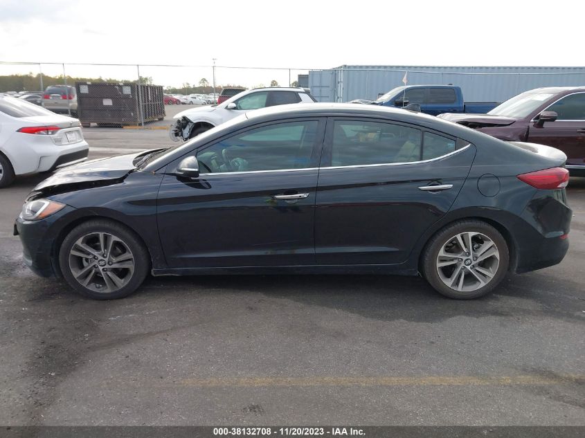 2017 HYUNDAI ELANTRA LIMITED - 5NPD84LF3HH086632