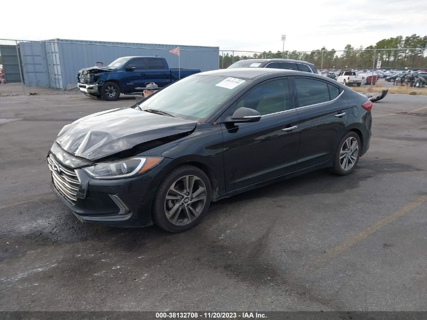 2017 HYUNDAI ELANTRA LIMITED - 5NPD84LF3HH086632