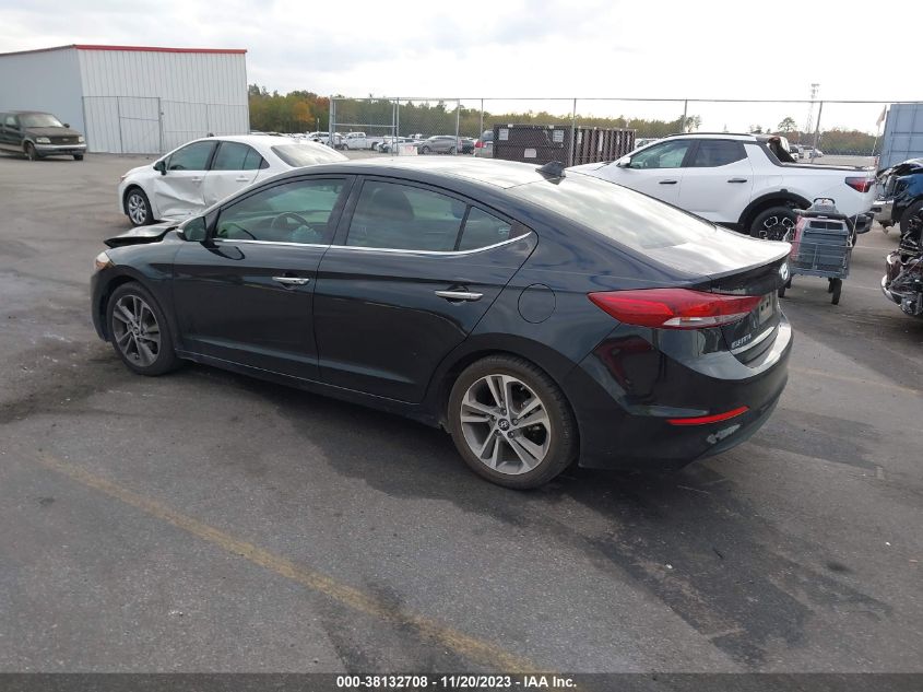 2017 HYUNDAI ELANTRA LIMITED - 5NPD84LF3HH086632