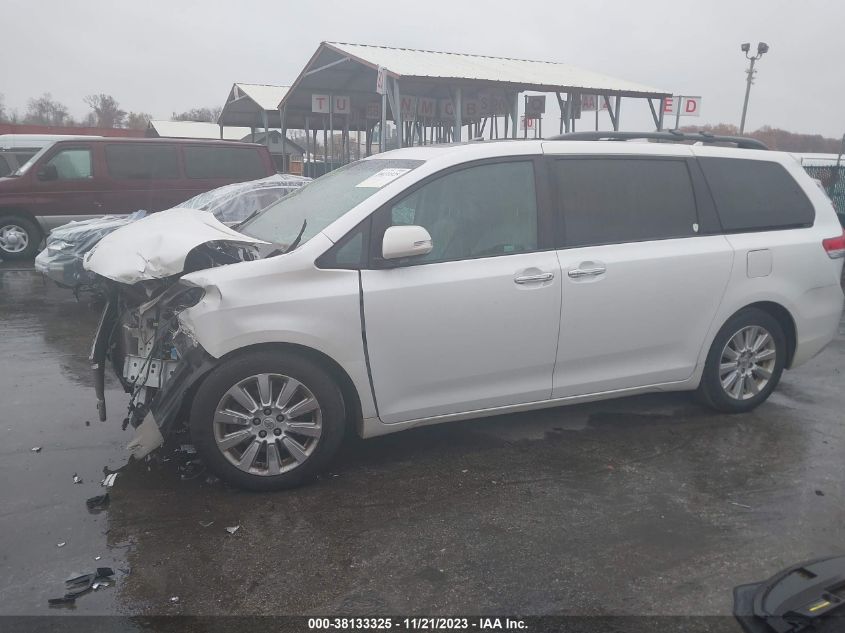 2013 TOYOTA SIENNA LIMITED V6 7 PASSENGER - 5TDYK3DCXDS366182