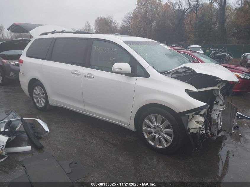 2013 TOYOTA SIENNA LIMITED V6 7 PASSENGER - 5TDYK3DCXDS366182