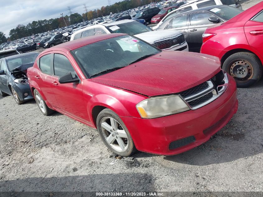 2013 DODGE AVENGER SE - 1C3CDZAB2DN680390