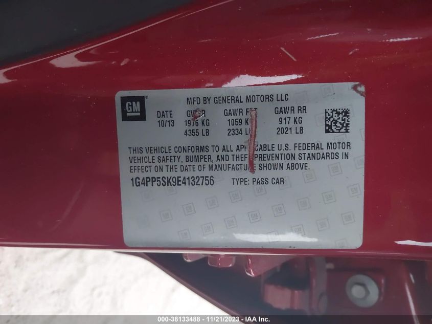 2014 BUICK VERANO - 1G4PP5SK9E4132756