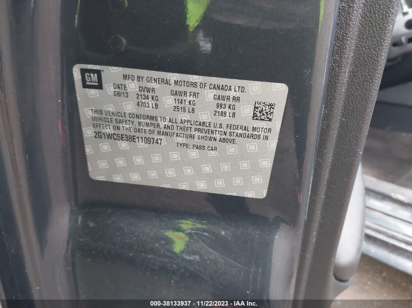 2014 CHEVROLET IMPALA LIMITED LTZ - 2G1WC5E38E1109747
