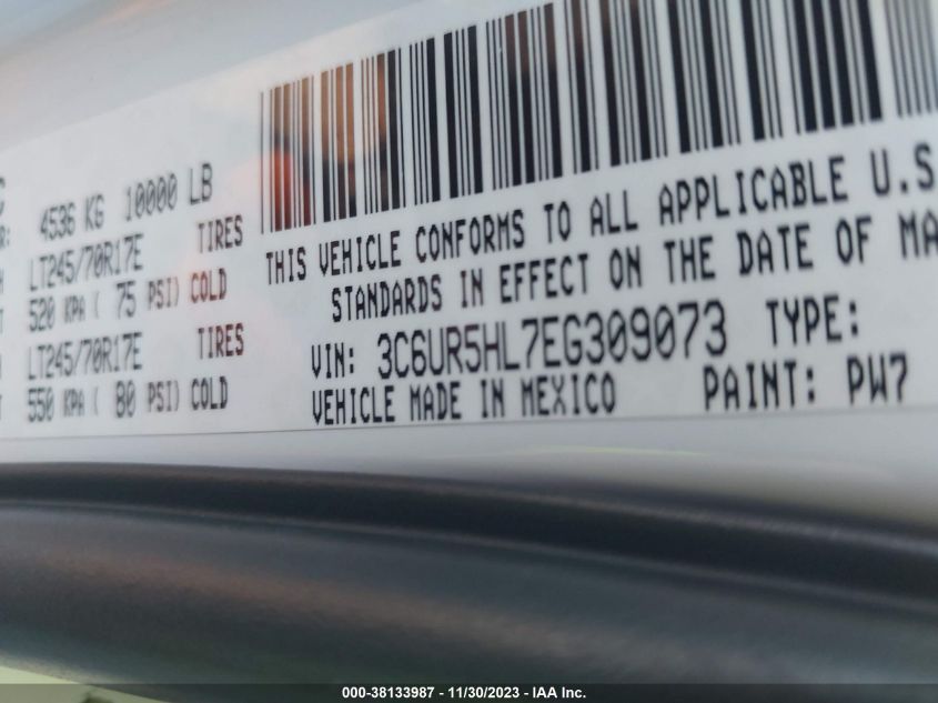 2014 RAM 2500 ST - 3C6UR5HL7EG309073